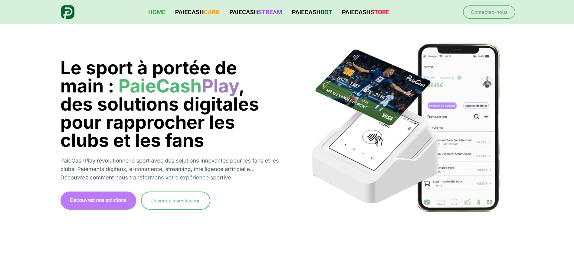 PaicashPlay, des solutions digitales dédiées au monde du sport